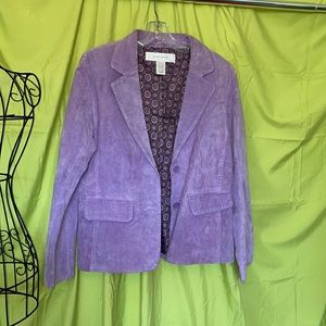 Light Purple Suede Jacket